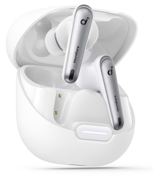 Навушники вкладиші бездротові TWS Anker SoundСore Liberty 4 NC Clear White (A3947G21) - Фото 1
