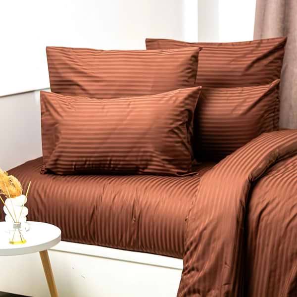 Фото - Комплект постельного белья ТЕП СТРАЙП САТИН №1 Macchiato (2-04694_33327)