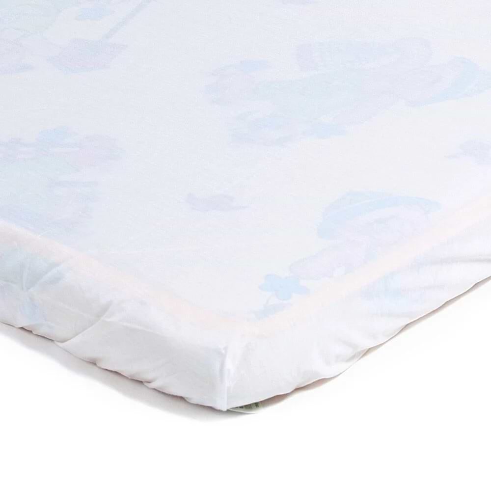 Наматрацник дитячий ЕКО ПУПС непромокальний чохол Premium розмір 60х120х12 см білий (ПНАМЧ12060б)