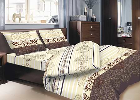 Простынь двуспальная Zastelli бязь 25301 180х210 Разноцветное (14766)