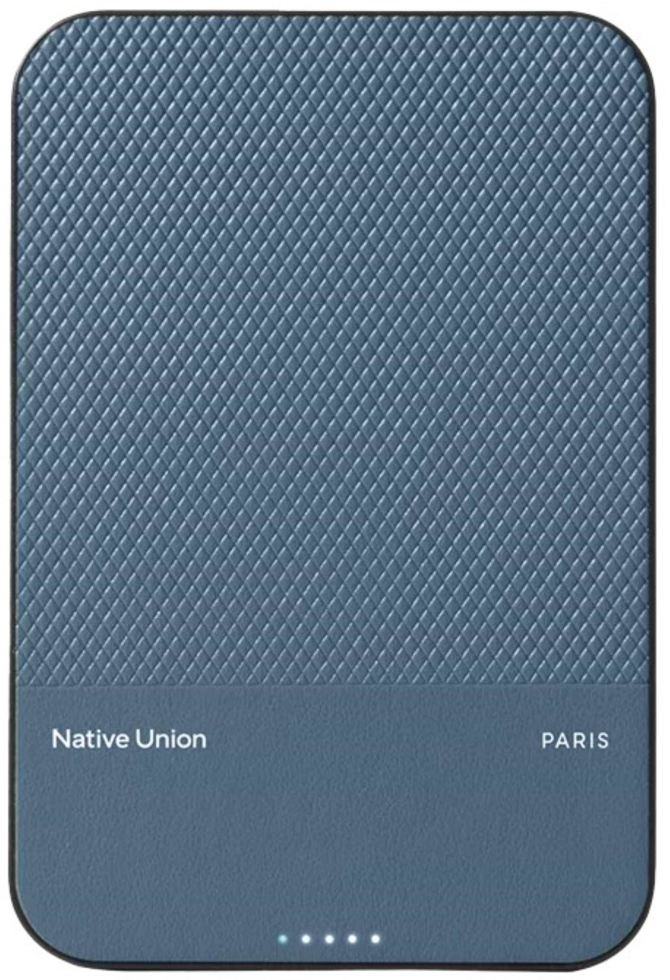 Батарея мобільна Native Union (Re) Classic Magnetic Power Bank 5 000mAh Navy (PB-5KMS-NAV) - Фото 1