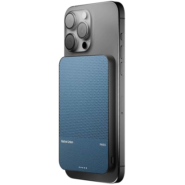 Фото - Батарея мобильная Native Union (Re) Classic Magnetic Power Bank 5 000mAh Navy (PB-5KMS-NAV)