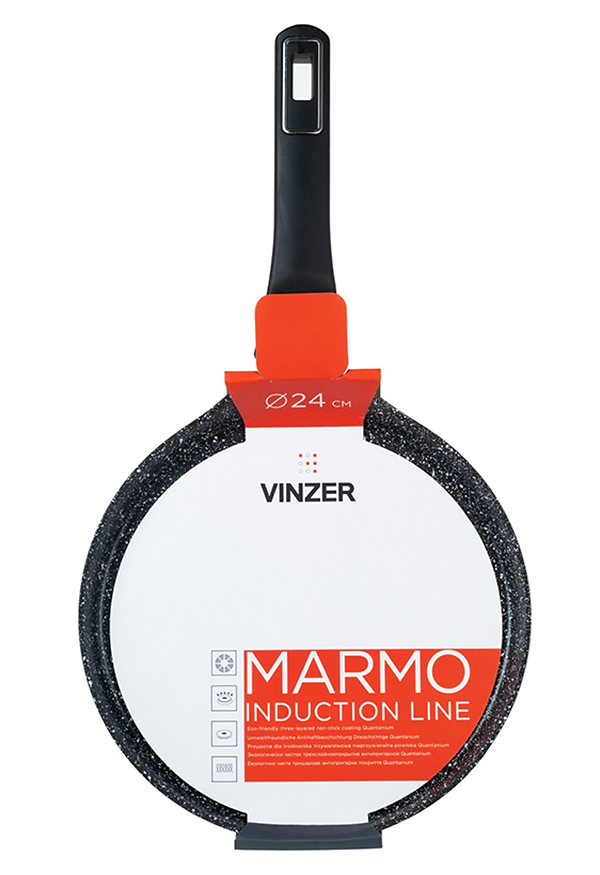Фото - Сковорода для блинов Vinzer Marmo Induction Line Crepe pan 24 см (50416)