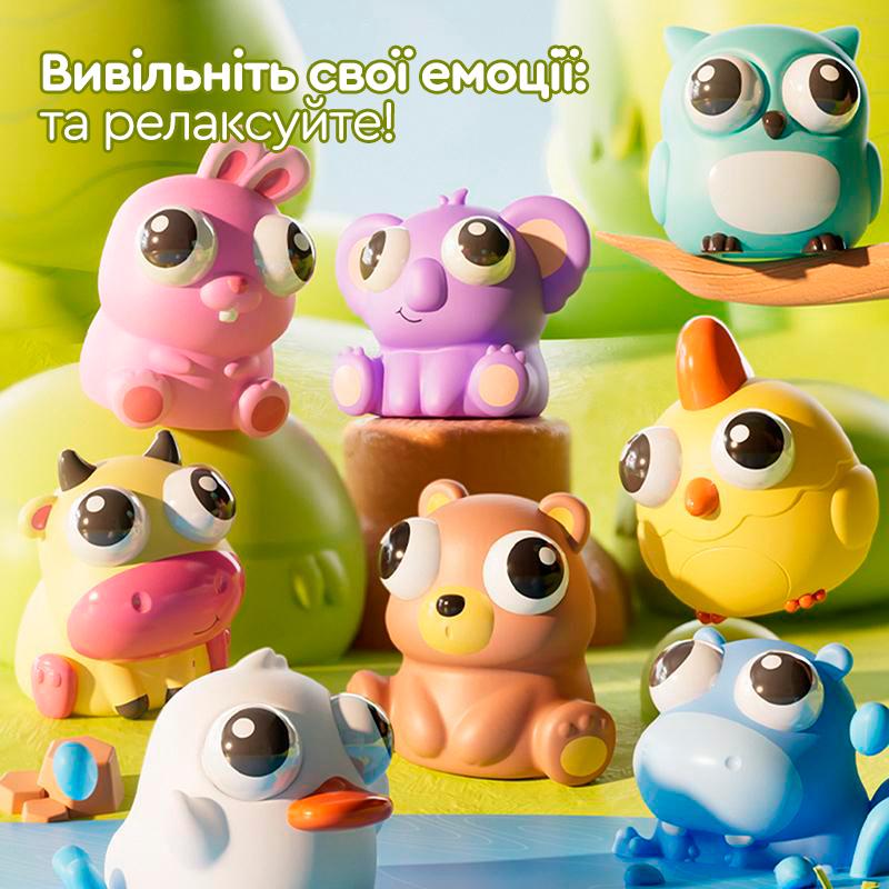 Фото - Антистрес іграшка Sibelly Pop Up Eyes Squeeze Корівка (PUP-SB-CW)