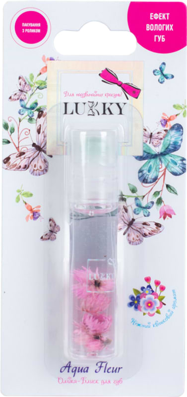 Фото - Набір для обличчя Lukky Aqua Fleur в ролику з рожевими квітами (T22004)