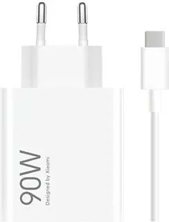 Фото - Сетевое зарядное устройство Xiaomi 90W HyperCharge Combo (Type-A) (BHR07ZBEU) White + кабель USB-C