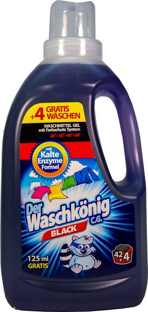 Гель для прання Waschkonig Black 1625 мл (4260418935349)