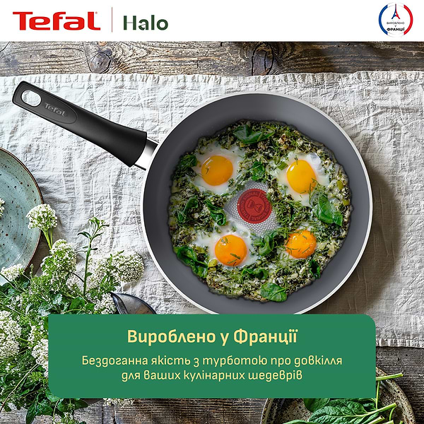 Фото - Сковорода універсальна Tefal C3120253 Halo 20 см