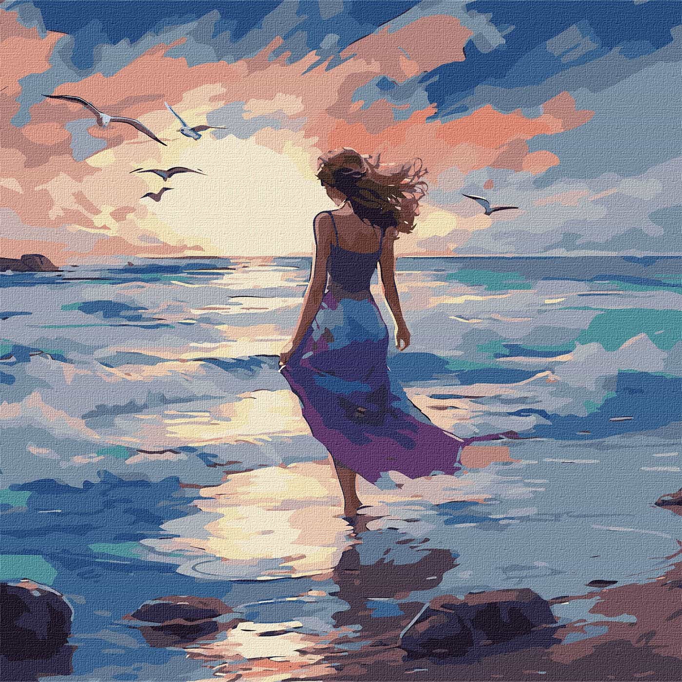 Картина за номерами Ideyka Прекрасна стихія 40х40 см (KHO8418) - Фото 1