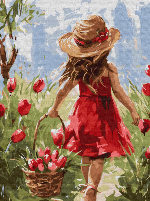 Картина по номерам Ideyka Цветочная радость 30х40 см (KHO8469)