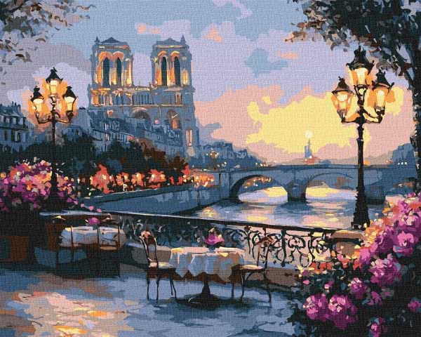 Картина по номерам Ideyka Французский пейзаж ©art_selena_ua 40х50 см (KHO2905)