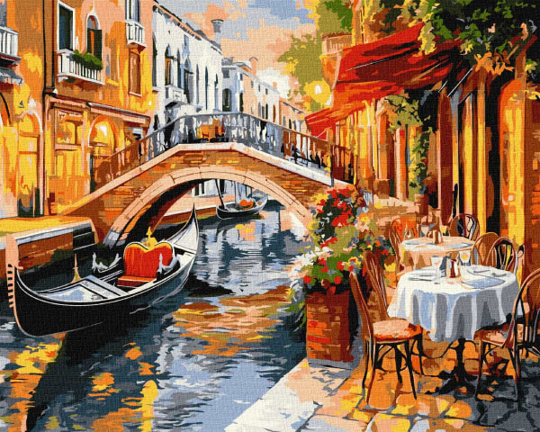 Фото - Картина за номерами Ideyka Венеційські вулиці ©art_selena_ua 40х50 см (KHO3660)