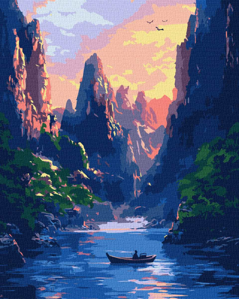 Картина по номерам Ideyka Величественные горы ©art_selena_ua 40х50 см (KHO6365)