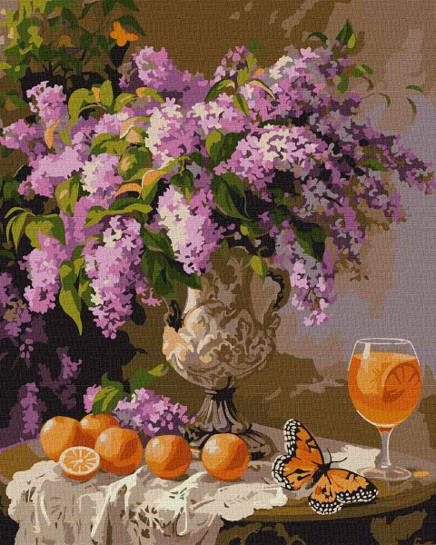 Картина по номерам Ideyka Сиреневый аромат ©sophiia_illustrations 40х50 см (KHO5710)