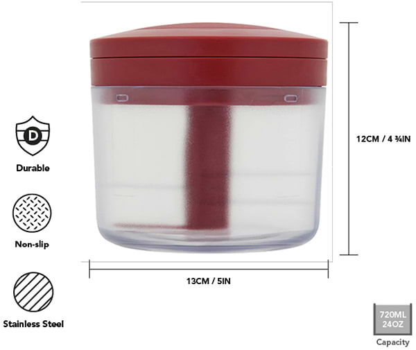 Фото - Ручний подрібнювач KitchenAid Universal 720 мл (KQG153BXERA)
