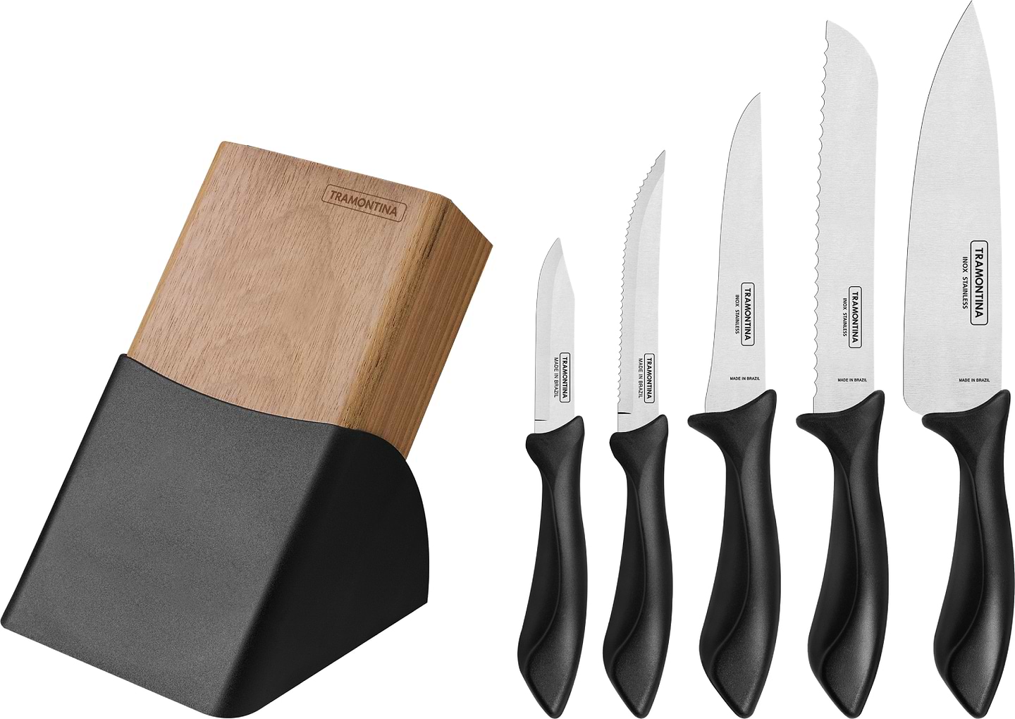 Набір ножів Tramontina Affilata black 6 пр. (23699/057)