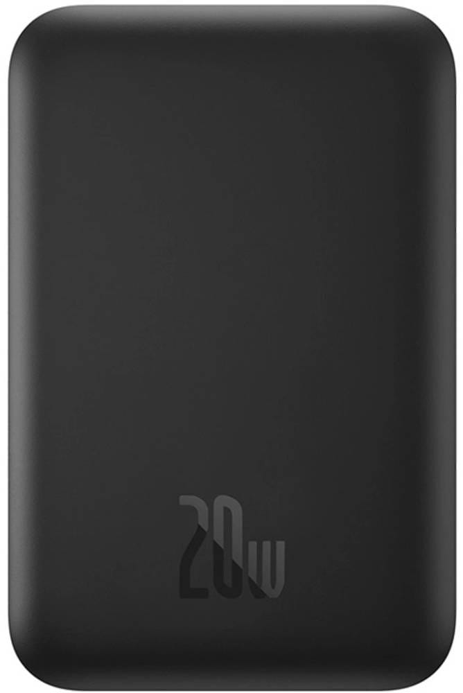 Батарея мобільна Baseus Magnetic Wireless 6000mAh Mini Air 20W PD,QC, USB-C In/Out, Qi-15W Black (P10059002113-00) - Фото 1