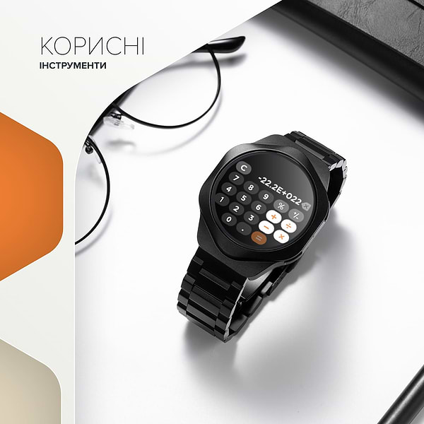 Фото - Смарт-годинник Canyon Hexagon SW-88 BT-CALL Black (CNS-SW88BB)