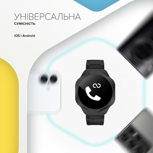 Фото - Смарт-годинник Canyon Hexagon SW-88 BT-CALL Black (CNS-SW88BB)