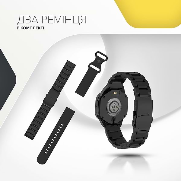 Фото - Смарт-годинник Canyon Hexagon SW-88 BT-CALL Black (CNS-SW88BB)