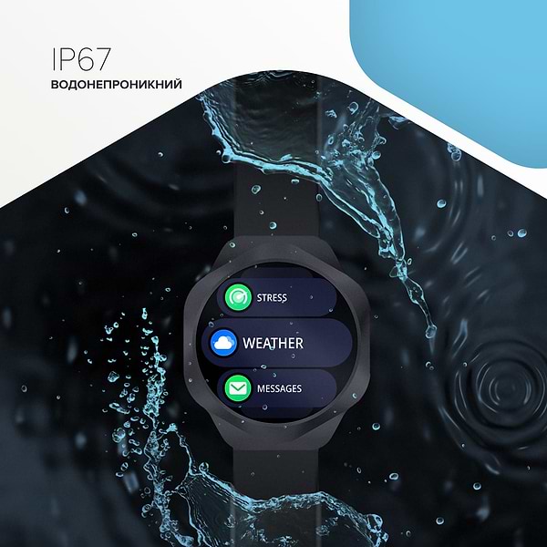 Фото - Смарт-годинник Canyon Hexagon SW-88 BT-CALL Black (CNS-SW88BB)