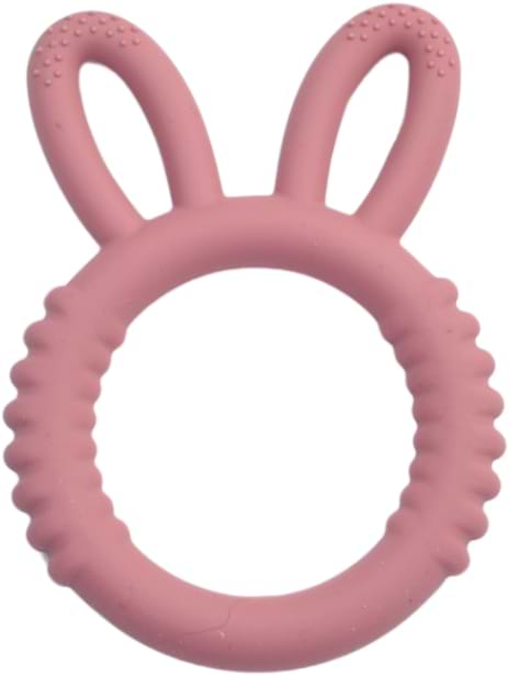 Прорезыватель Lindo Ушки розовый (DK 06 г)