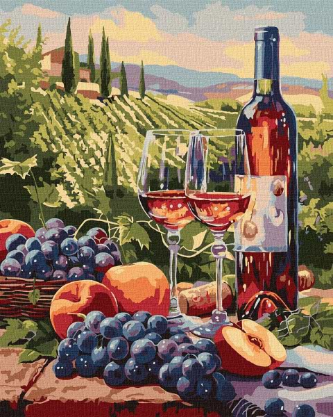 Картина по номерам Ideyka Фруктовое вино 40х50 см (KHO5702)