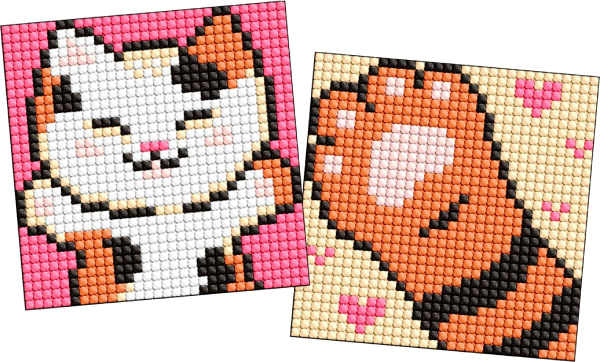 Набір для виготовлення декору Ideyka з алмазною мозаїкою на магнітній основі для дітей Пухнастик 9x9 см (AMS1054)