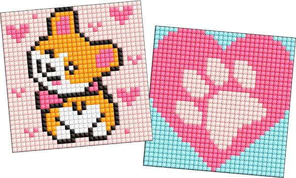 Набор для изготовления декора Ideyka с алмазной мозаикой на самоклеящейся основе для детей Корги 9x9 см (AMS1058)