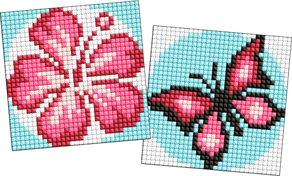 Набор для изготовления декора Ideyka с алмазной мозаикой на самоклеящейся основе для детей Розовый цвет 9x9 см (AMS1063)