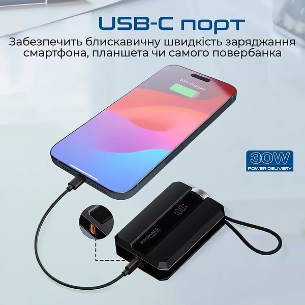 Фото - Батарея мобільна Promate 10000mAh (neo-10.black)
