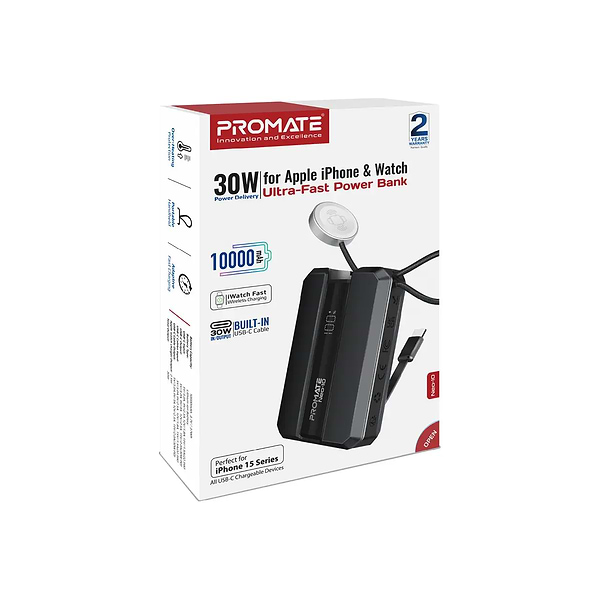 Фото - Батарея мобільна Promate 10000mAh (neo-10.black)