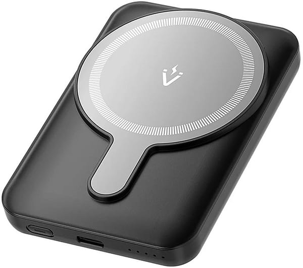 Фото - Батарея мобільна Vention Magnetic Wireless 5000mAh 20W 3A PD 2xUSB-C Light Indicator Black (FHSB0)