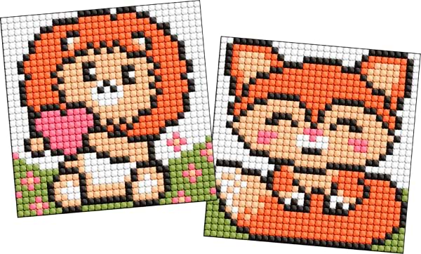 Набір для виготовлення декору Ideyka з алмазною мозаїкою на магнітній основі для дітей Руді звірята 9x9 см (AMG1094)