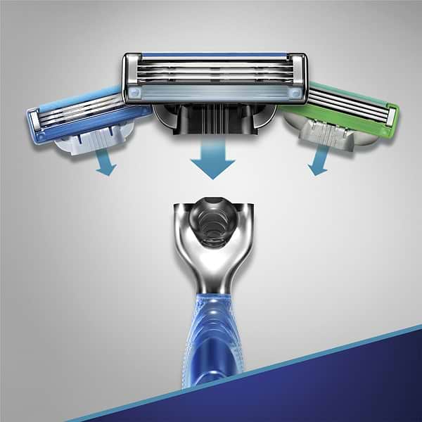 Фото - Станок мужской Gillette Mach3 Start с Ручкой Aqua-Grip с тремя сменными насадками (7702018464005)