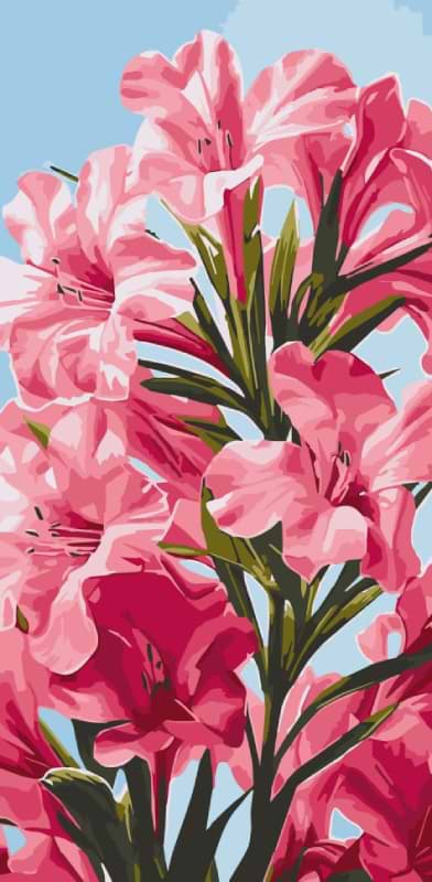 Фото - Картина за номерами ArtCraft Рожеві квіти 40х80 см (13100-AC)