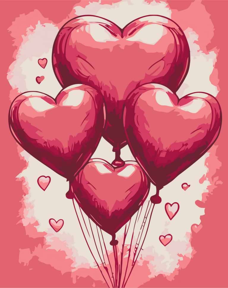 Картина по номерам ArtCraft Шарики любви 40х50 см (16507-AC)