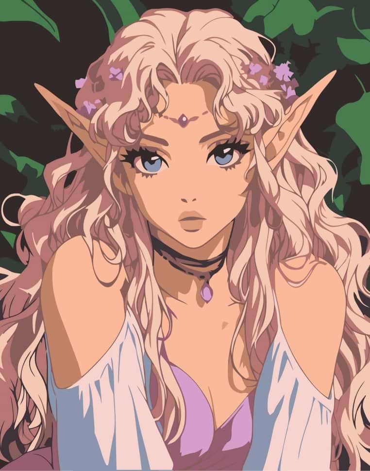 Картина по номерам ArtCraft Эльфийская принцесса 40х50 см (16131-AC)