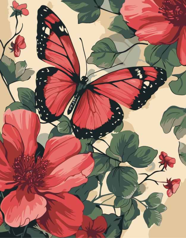 Картина по номерам ArtCraft С цветка на цветок 40х50 см (13150-AC)