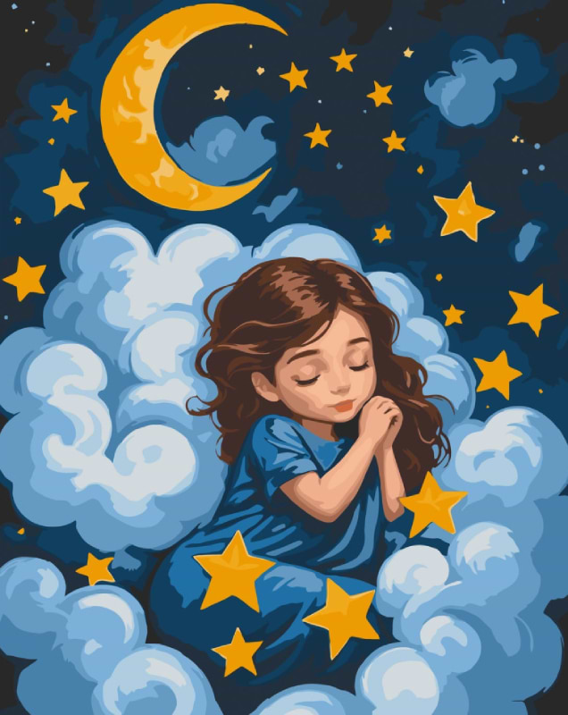 Картина за номерами ArtCraft Спляче янголятко 40х50 см (15589-AC)