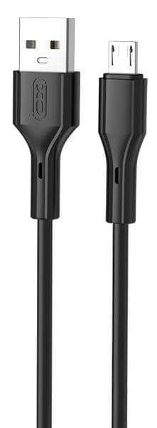 Кабель синхронізації даних XO NB230 Rock Series USB-A to Micro 1 m (Чорний)