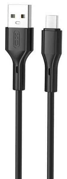 Кабель синхронізації даних XO NB230 Rock Series USB-A to Type-C 1 m (Чорний)