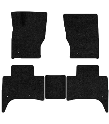 Коврики ворсовые в салон авто EVAtech Standard для Land Rover Range Rover Sport (L494) 2013-2022 2 поколение SUV EU черный кант (LR33640CD5LA8VEB)