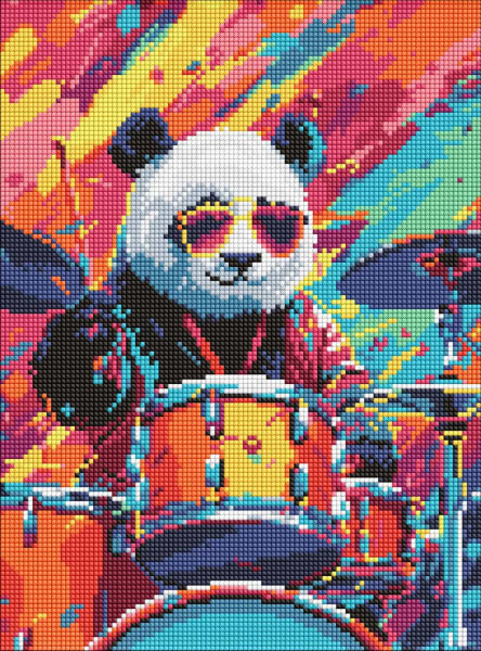 Алмазная живопись Ideyka Барабанщик 30х40 см (AMO8055)