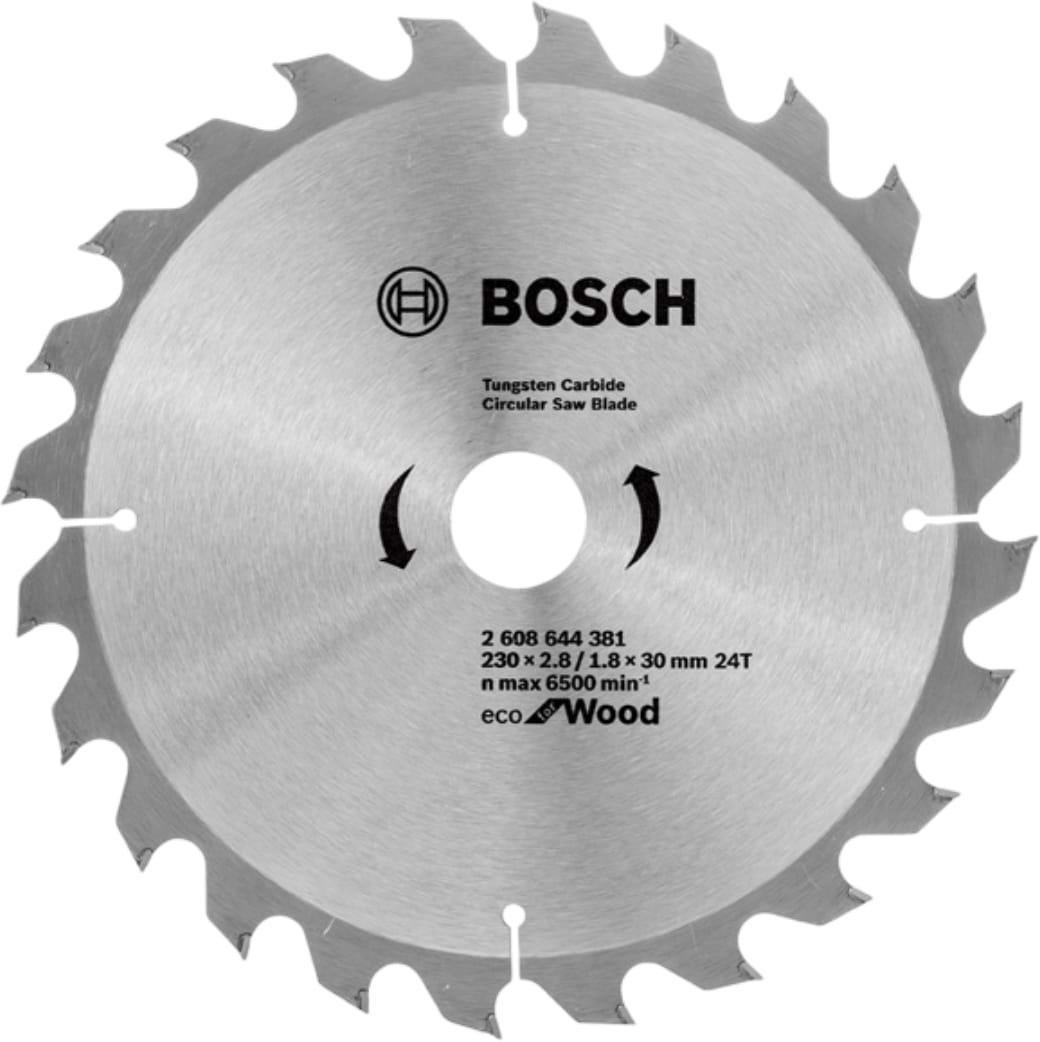 Круг відрізний по дереву Bosch Eco for Wood 230x30-24T (2.608.644.381)