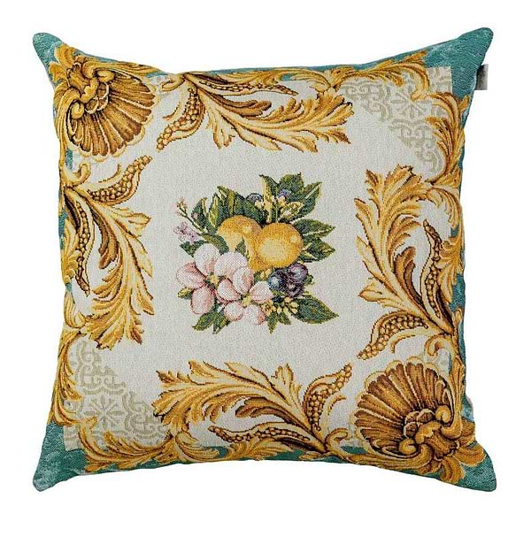 Фото - Подушка декоративная Прованс Verna Фрукты с вензелями 45х45 см (030037) Фото - Подушка декоративная Прованс Verna Фрукты с вензелями 45х45 см (030037)