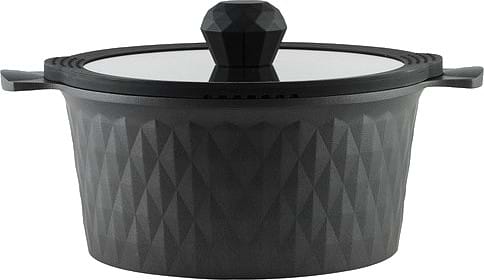 Кастрюля Pepper Black Ice Greblon C2 4,4л. 24x12 см (PR-6003) - Фото 1