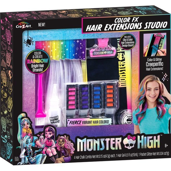 Набор для волос Cra-Z-Art Monster High Colour FX Студия наращивания (72234CRA)