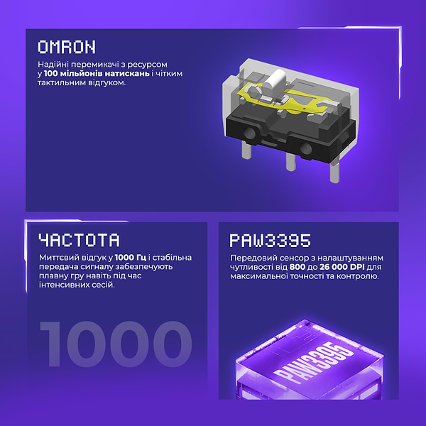 Фото - Миша бездротова ігрова Proove Gaming Rate Pro Black (WMRP00022001)