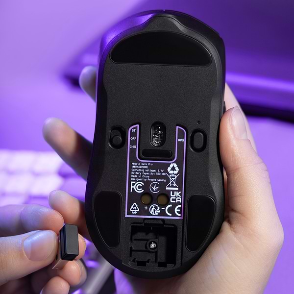 Фото - Миша бездротова ігрова Proove Gaming Rate Pro Black (WMRP00022001)